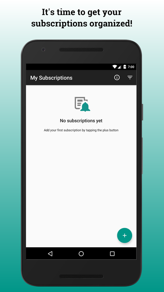 Billy: subscription manager gallery image
