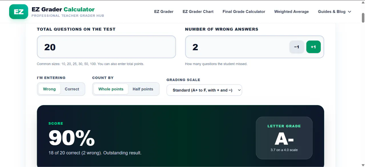 EZ Grader Calc gallery image
