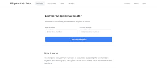Midpoint Calculator gallery image
