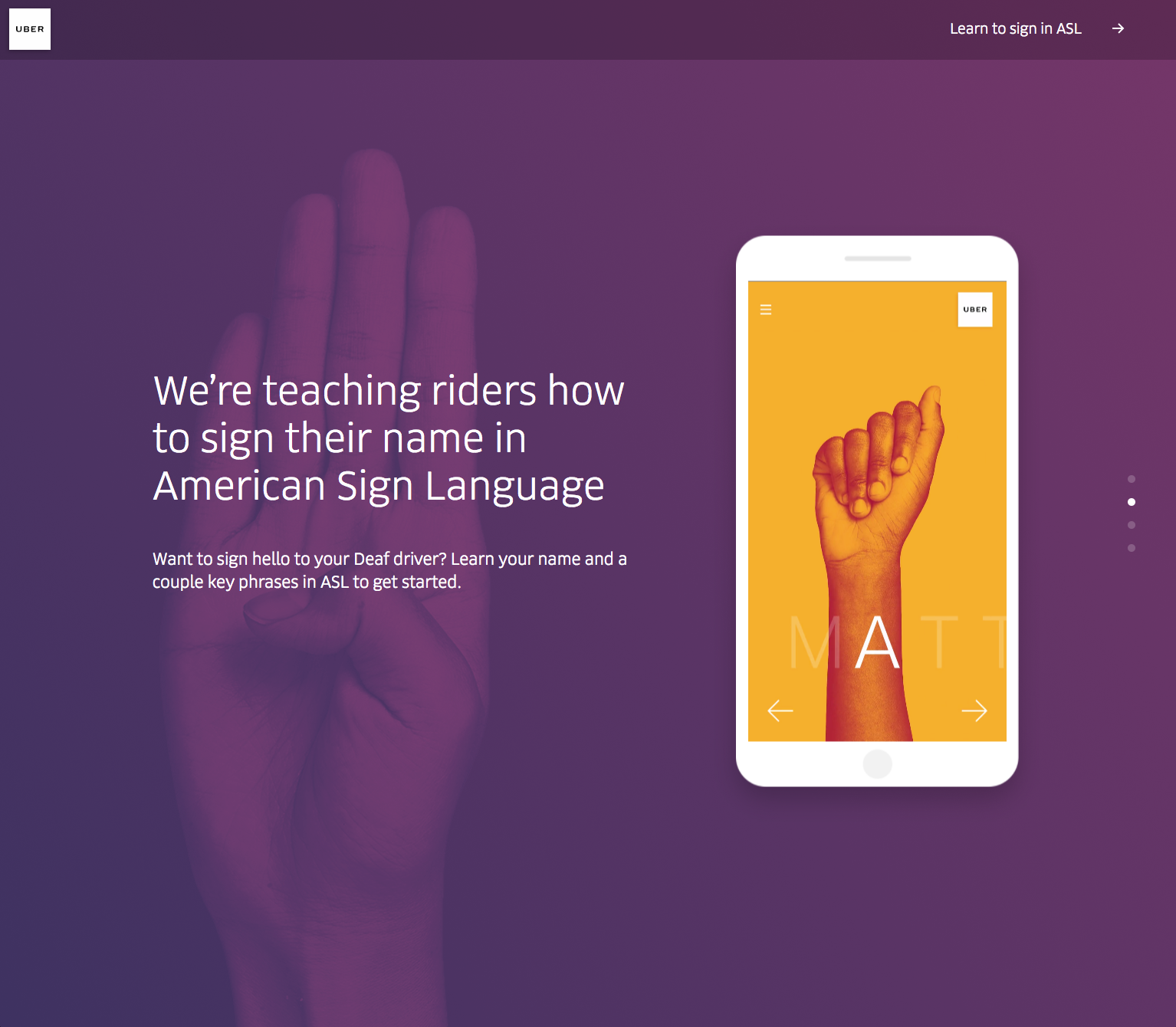 Uber Sign Language gallery image
