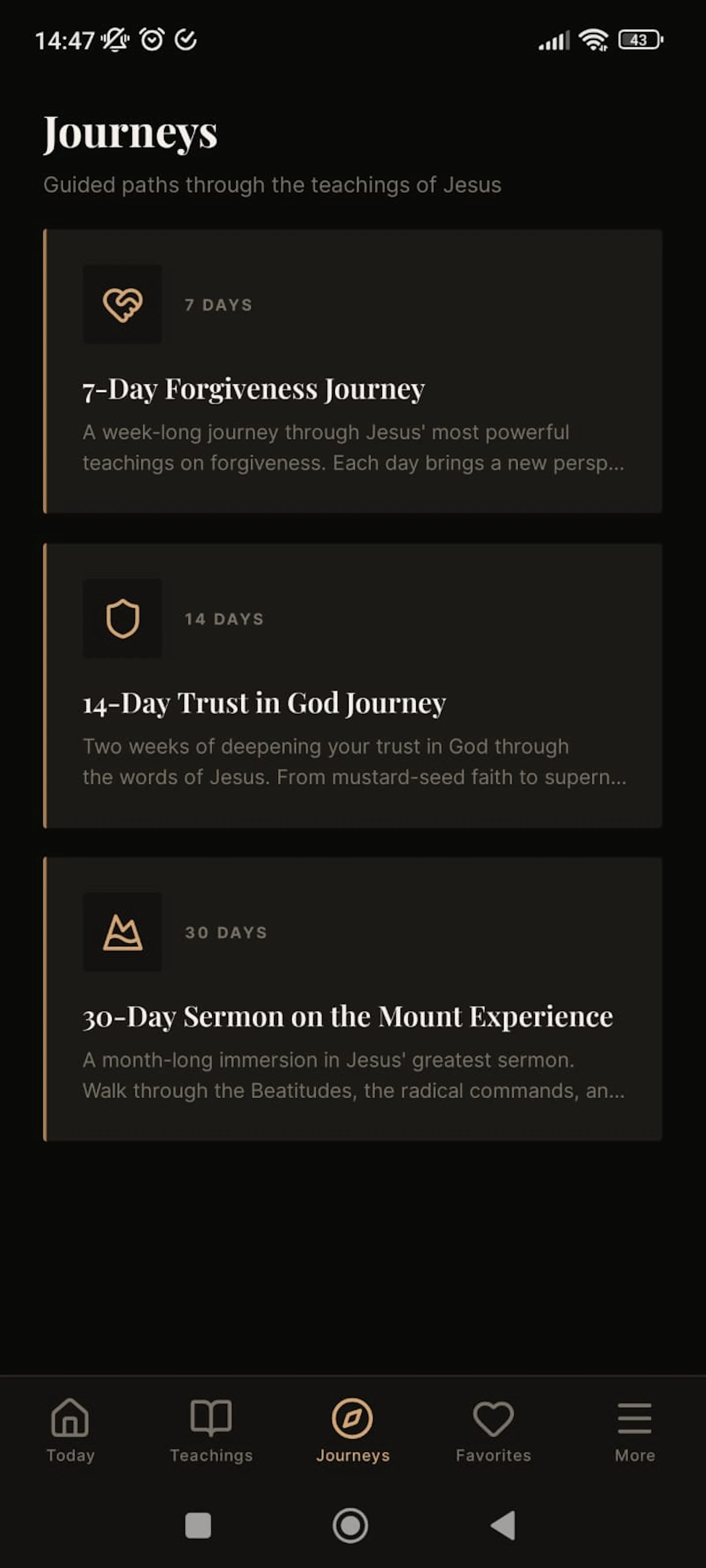 Walking with Jesus App screenshot 4
