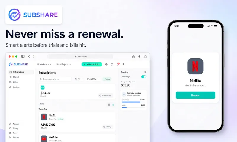 SubShare: Subscription Tracker screenshot 9