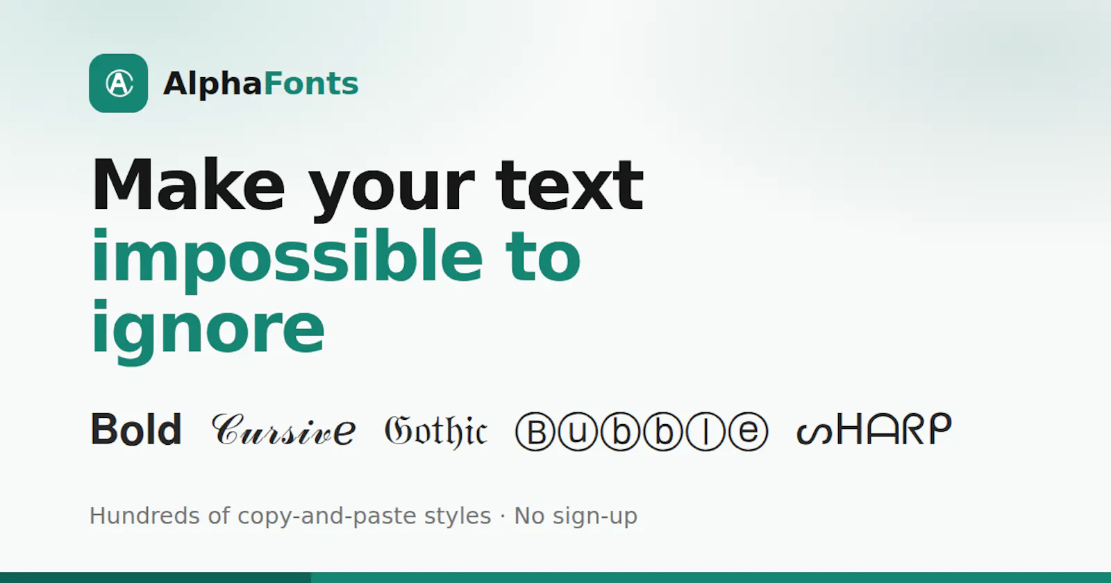 AlphaFonts screenshot 1