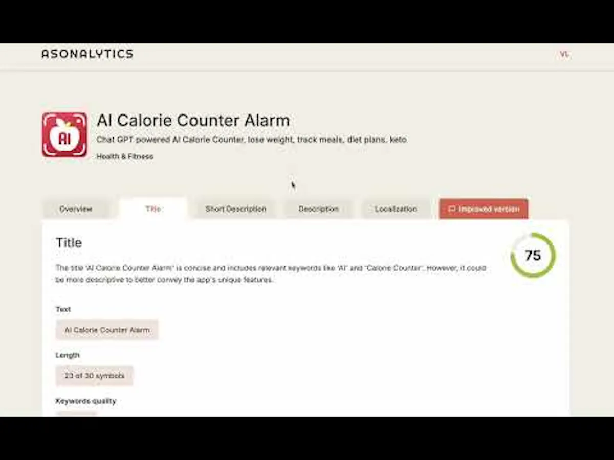 ASOnalytics