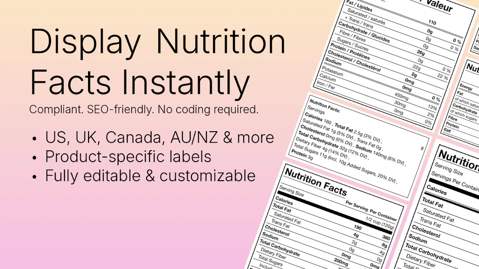 KL ‑ Nutrition Facts Label screenshot 1