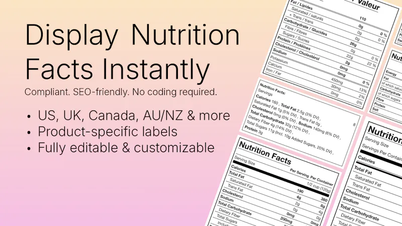 KL ‑ Nutrition Facts Label screenshot 1