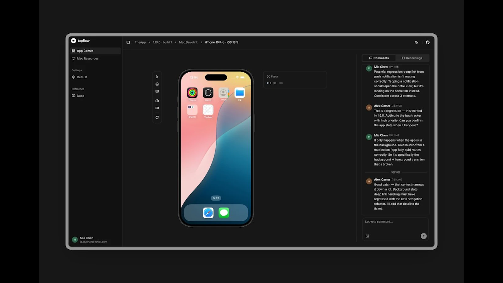 tapflow screenshot 1 (video preview)
