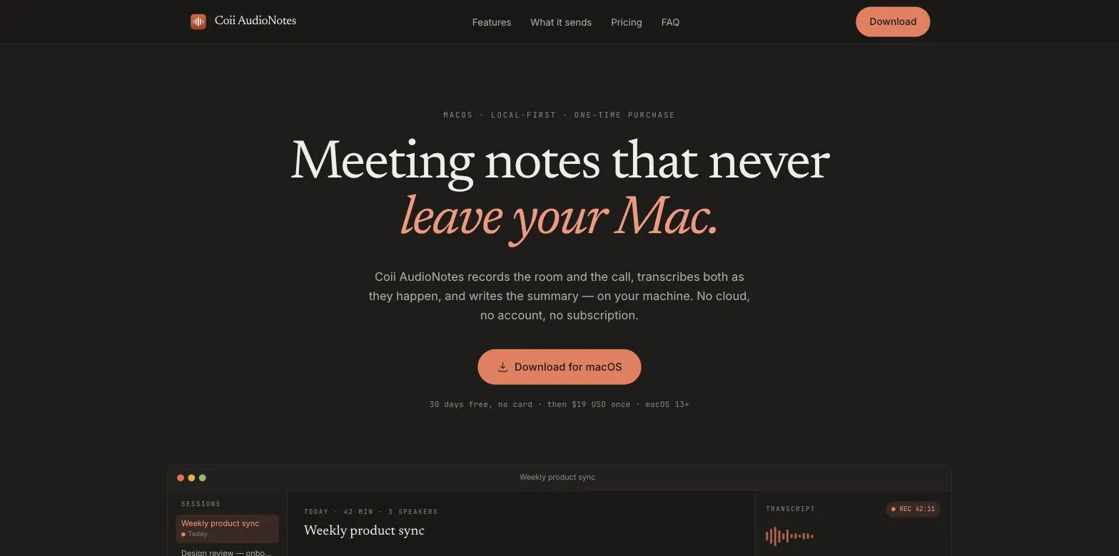 Coii AudioNotes gallery image