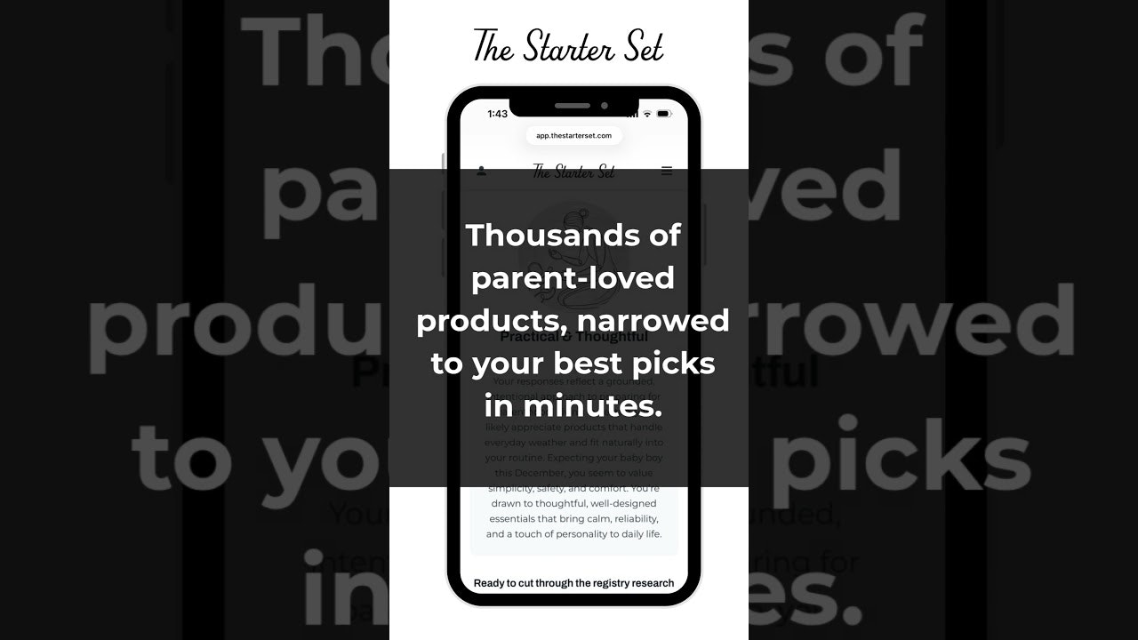 The Starter Set | AI Baby Registry Help gallery image