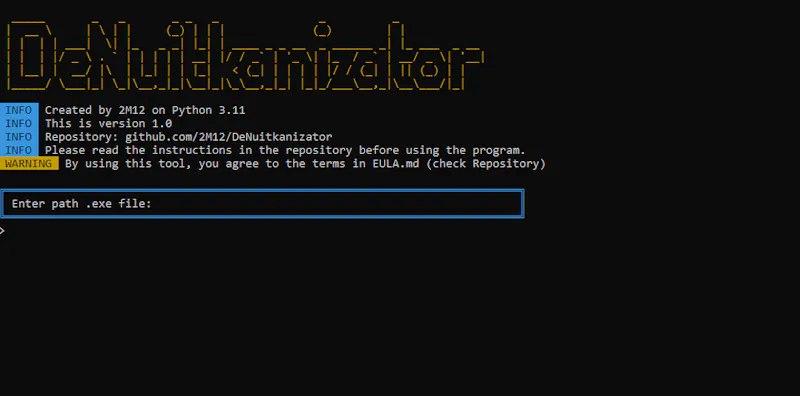 DeNuitkanizator - Nuitka .exe Analyzer screenshot 2