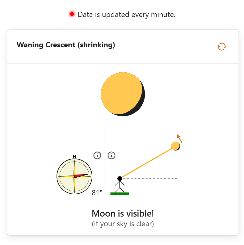 startuptile moon finder-Little page that helps you find the moon.