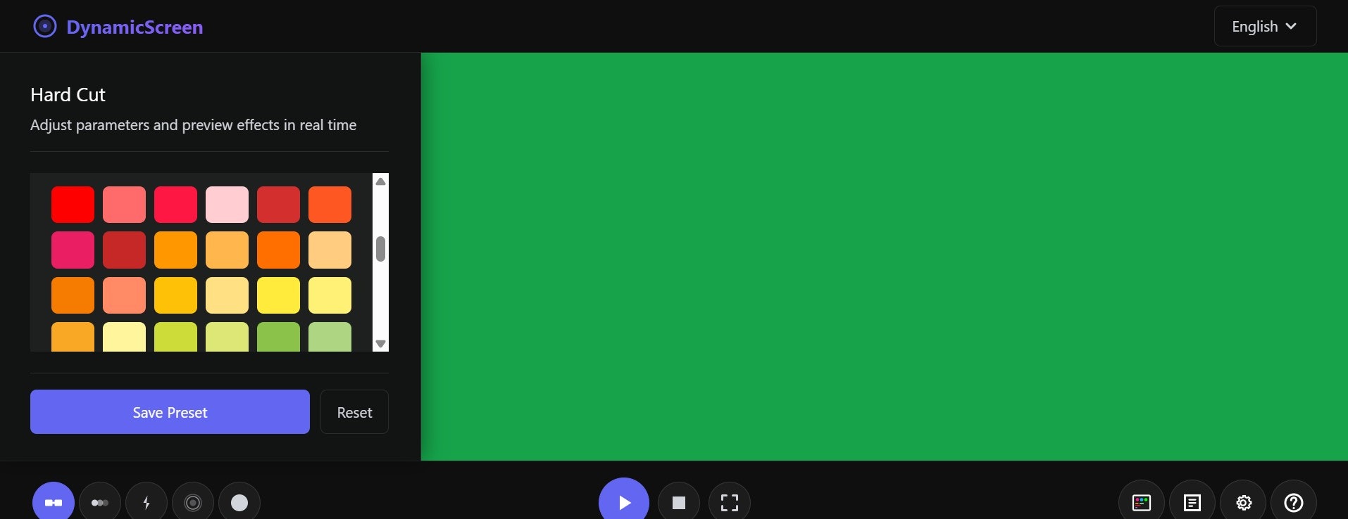 Dynamicscreen - Профессиональный динамический экранный инструмент с 20 эффектами медиа 5