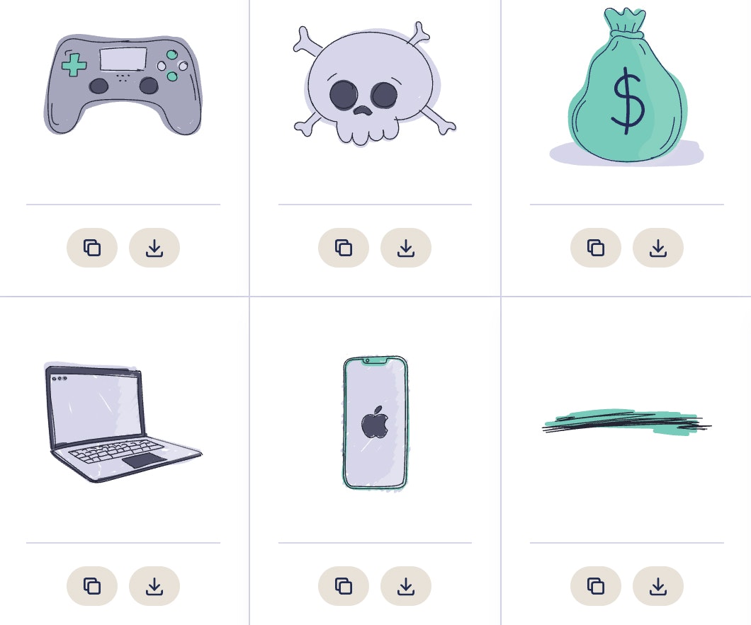 Svghub - Una biblioteca de más de 70 SVG personalizables dibujados a mano media 3