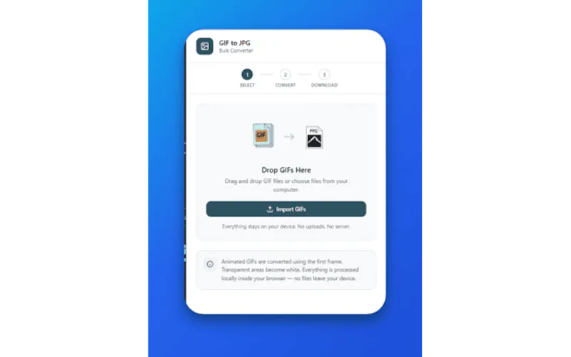GIF to JPG Converter screenshot 1