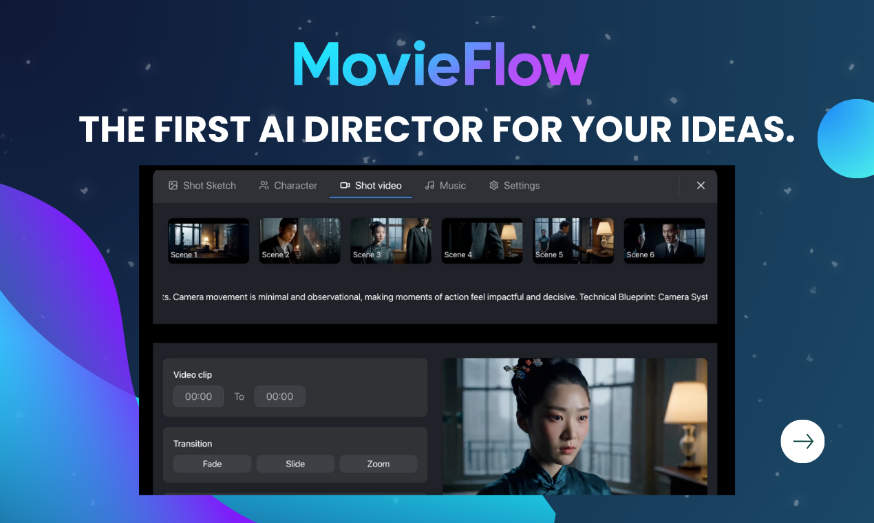 Movieflow - 使用AI將單行變成視頻故事 media 3