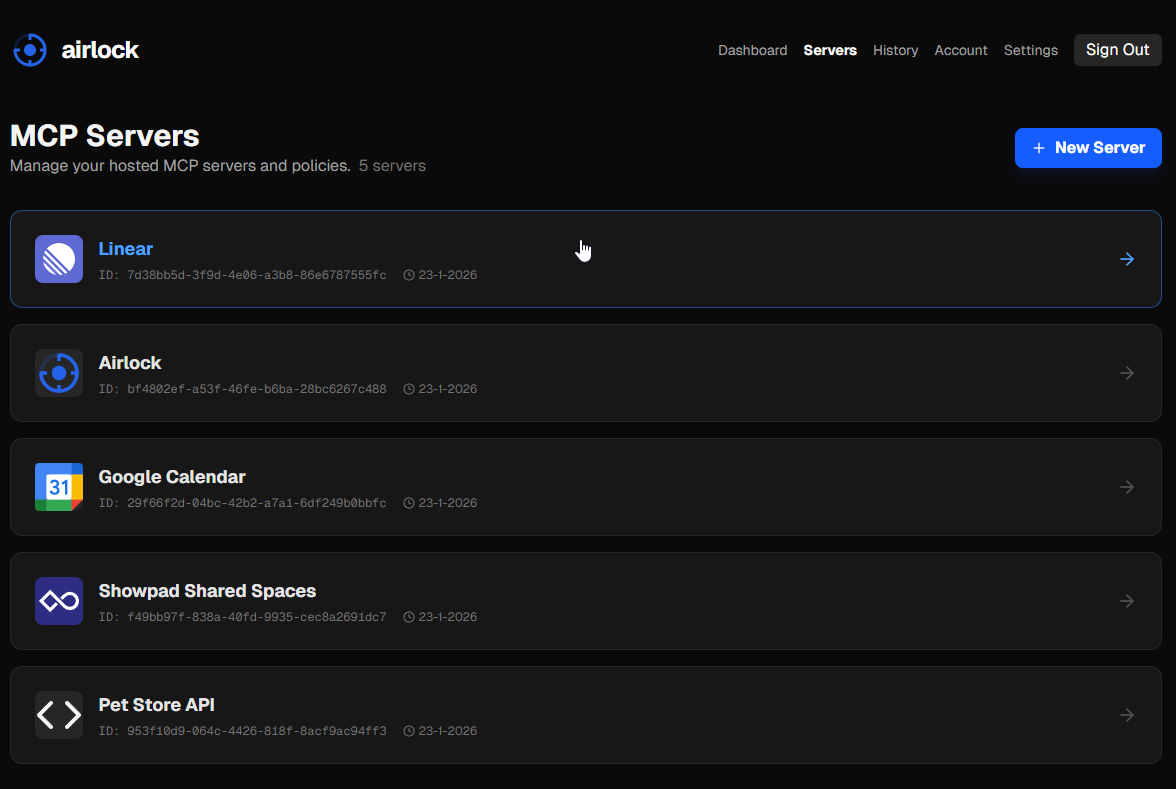 Airlock - Main product screenshot demonstrating key features and user interface