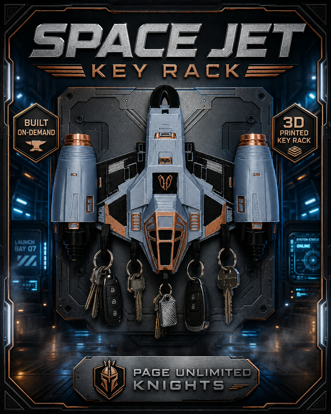 Space Jet Key Rack gallery image