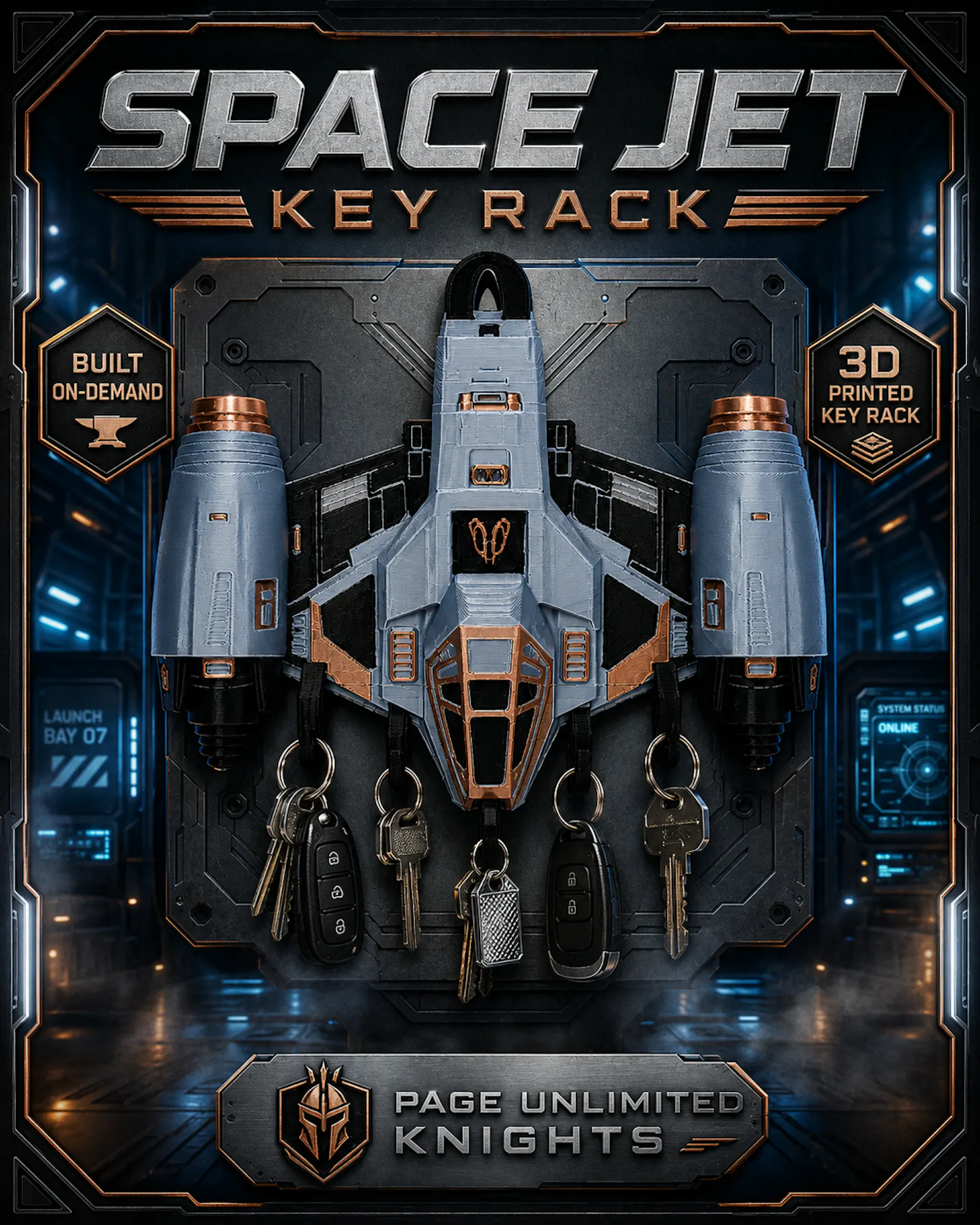 Space Jet Key Rack screenshot 3