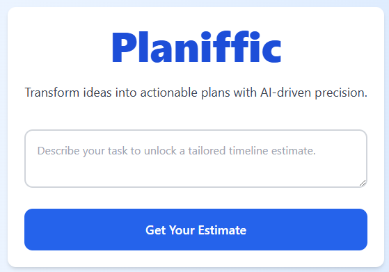 planiffic - AI에 의해 구동되는 손쉬운 작업 추정 미디어 2