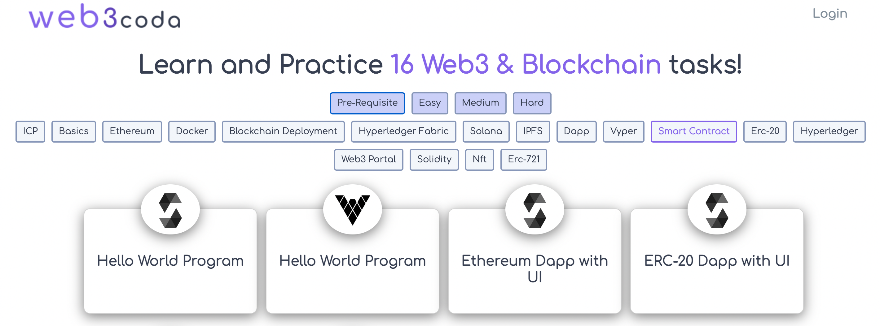 startuptile web3coda.com-Learn and Practice Web3 & Blockchain tasks!