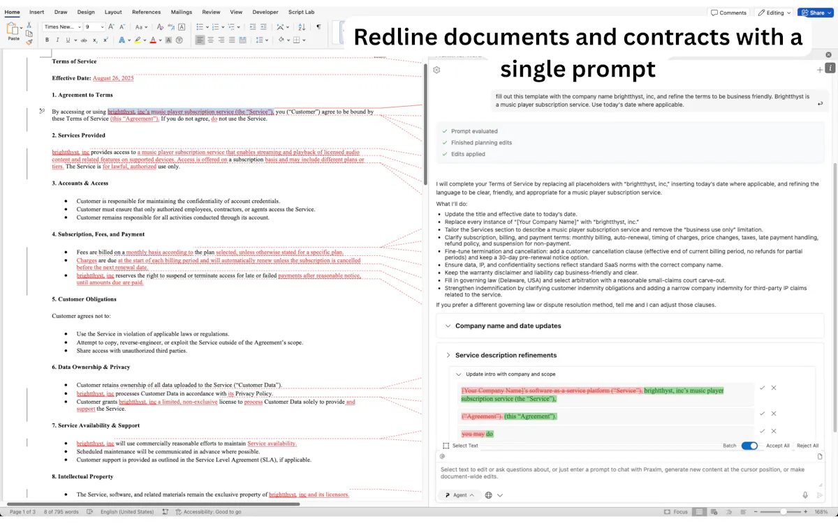 Praxim for Word