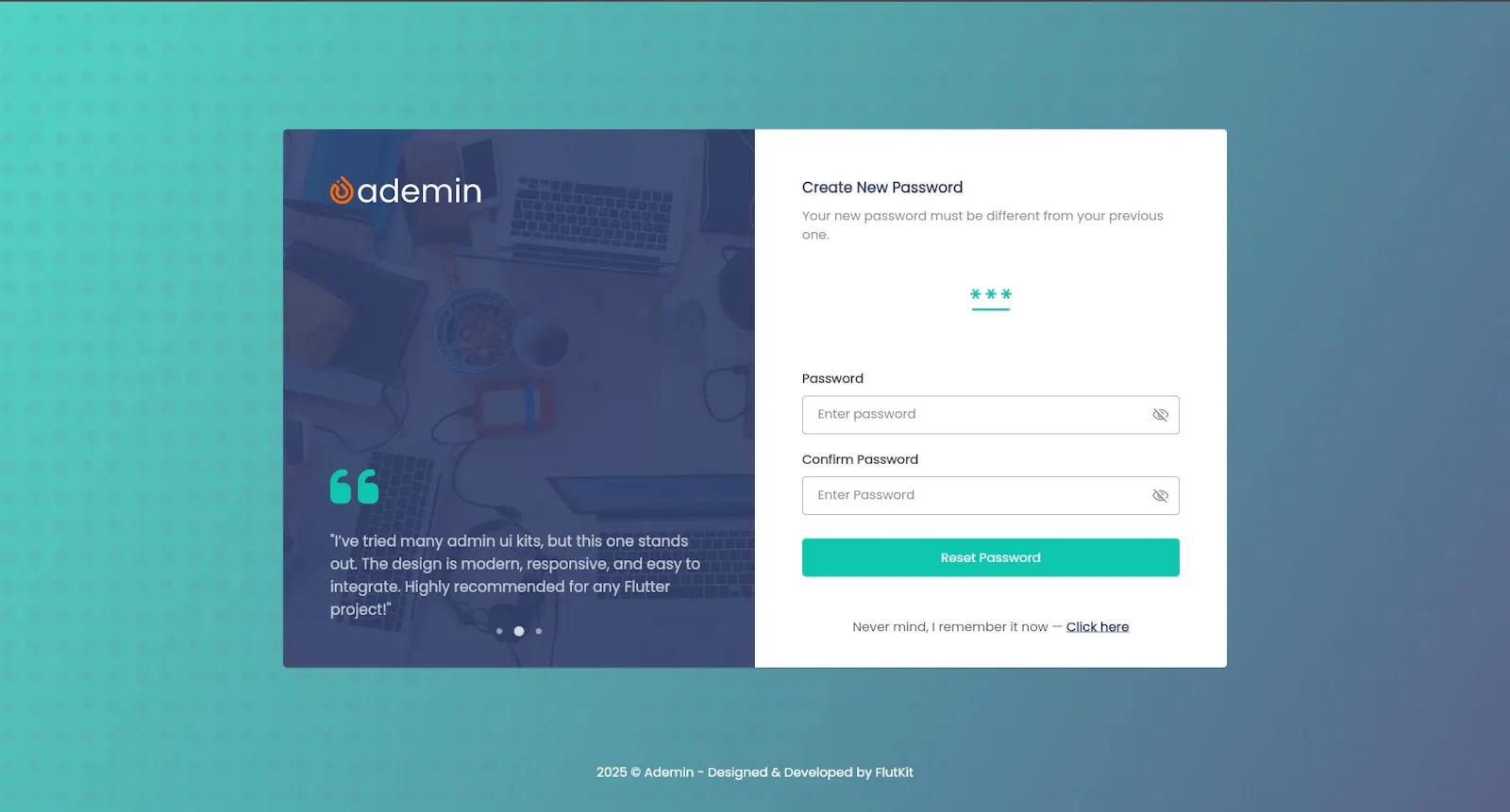 FlutKit Ademin screenshot 18