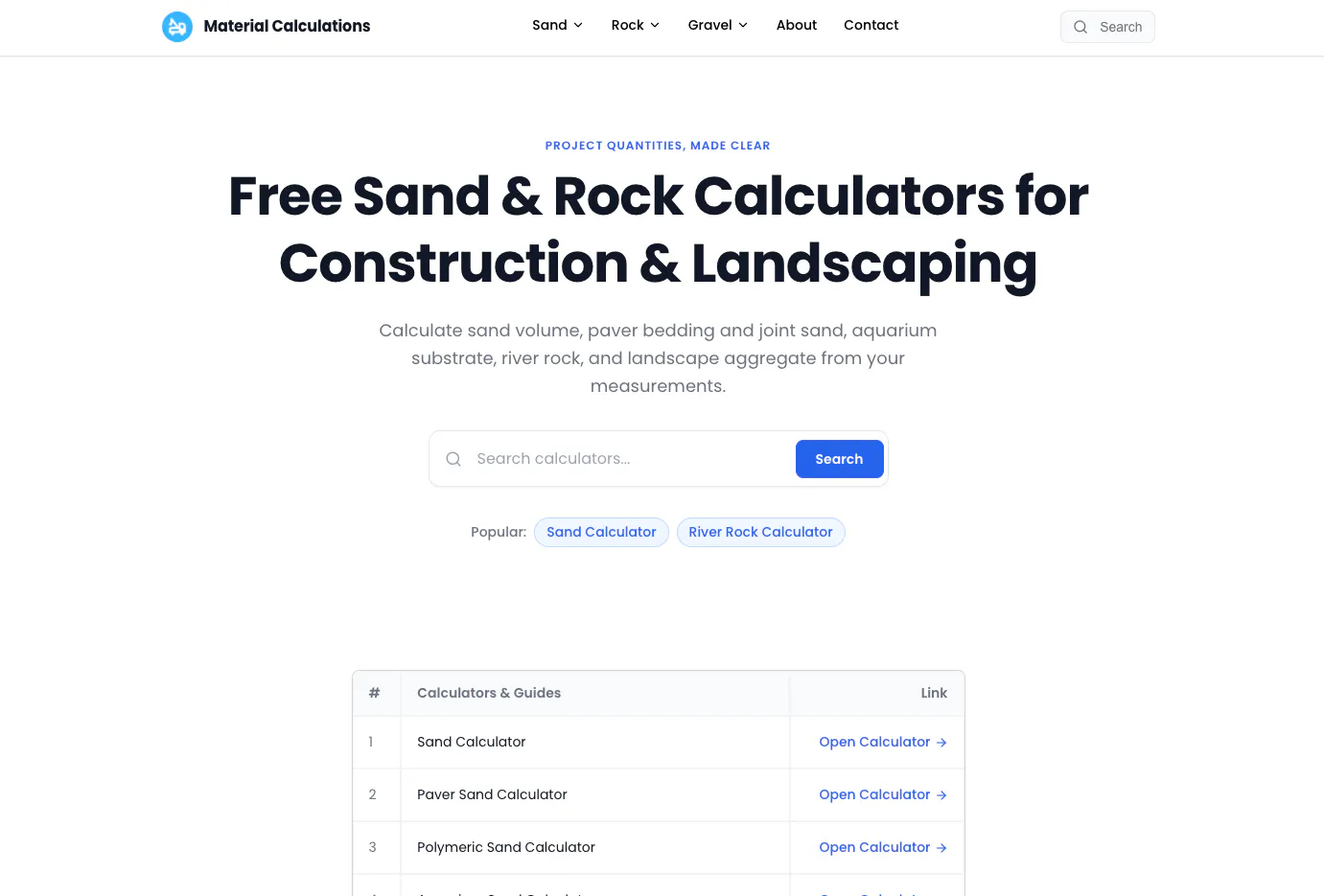 Material Calculations gallery image
