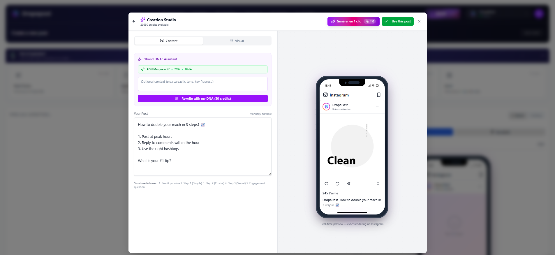 Dropapost — AI Social Media Manager gallery image