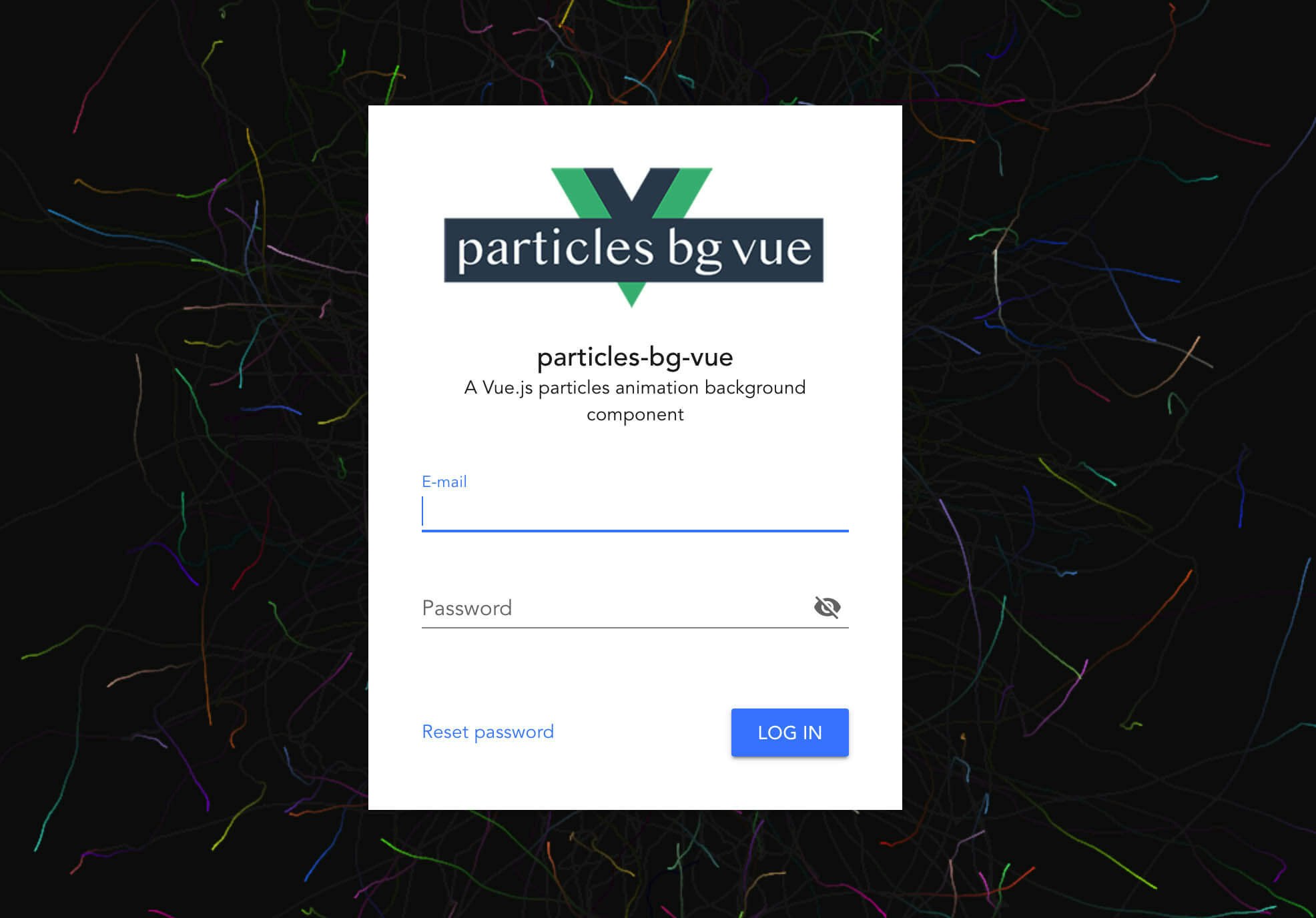 particles-bg-vue gallery image