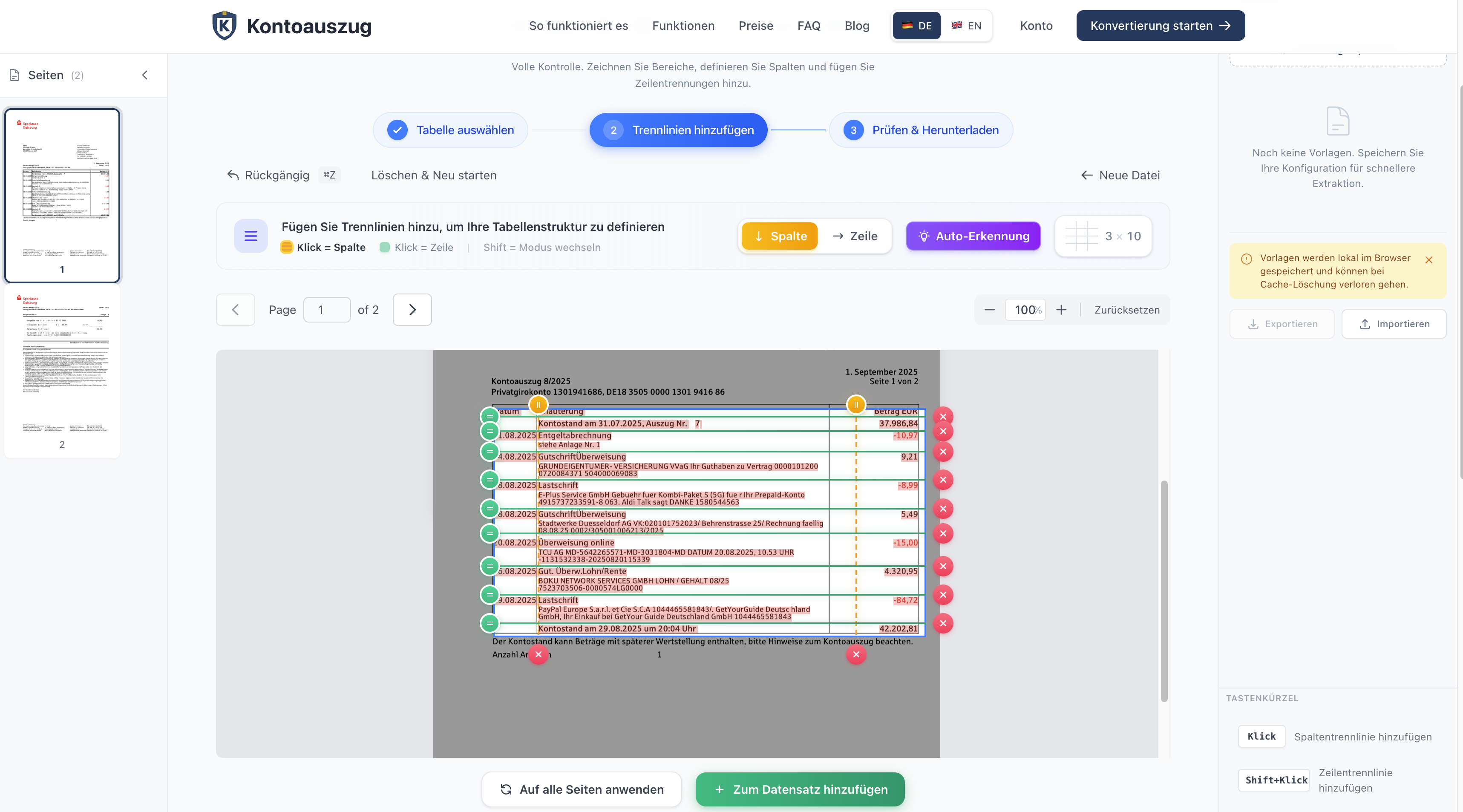 Kontoauszug gallery image