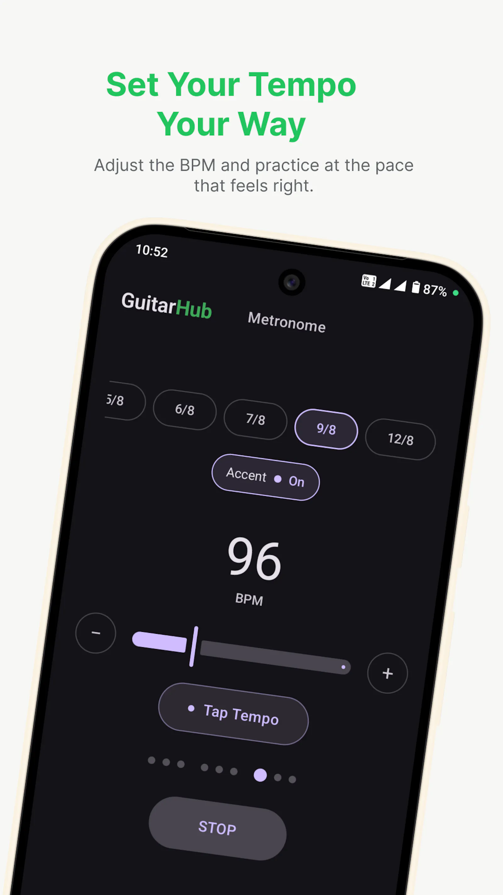 GuitarHub: Tuner & Metronome screenshot 2