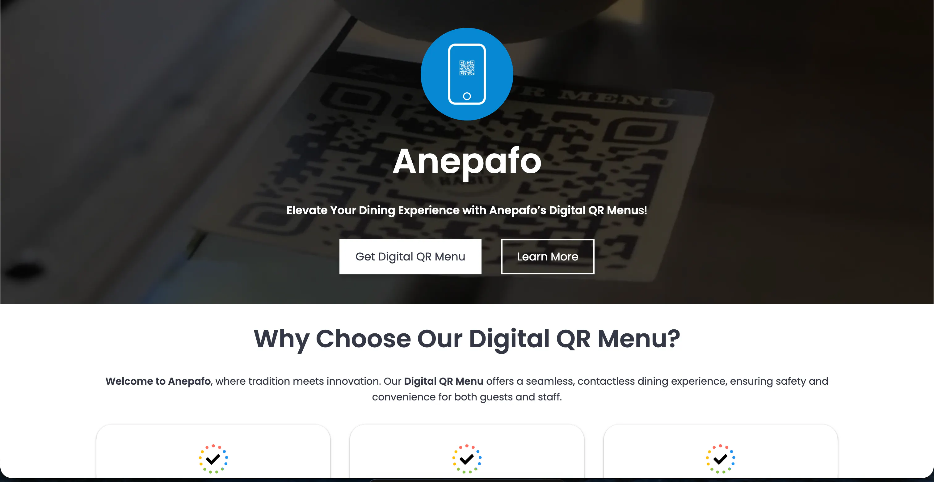 Anepafo QR Menus gallery image