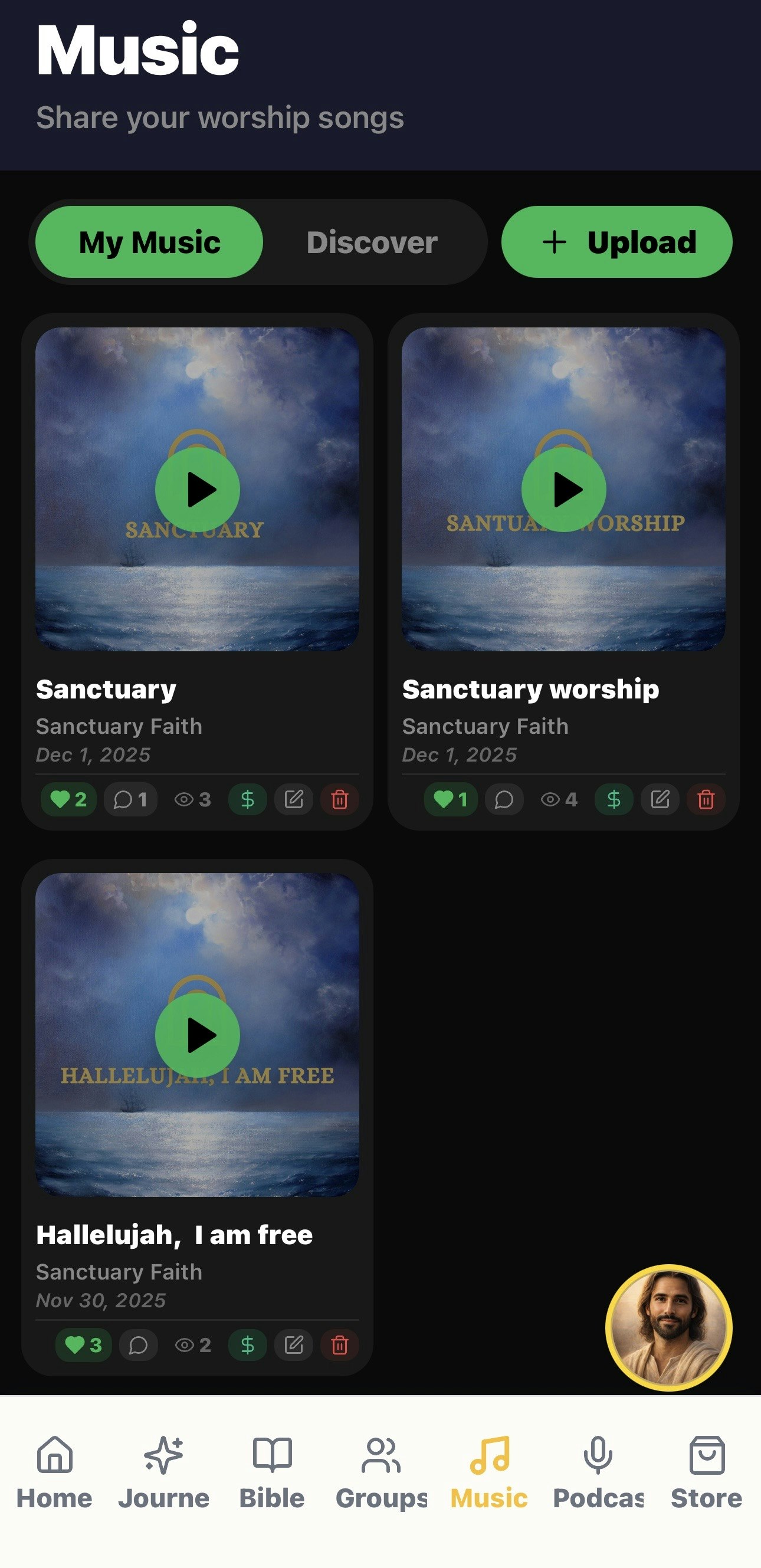 Sanctuary Faith - Screenshot 2 showing product features and functionality