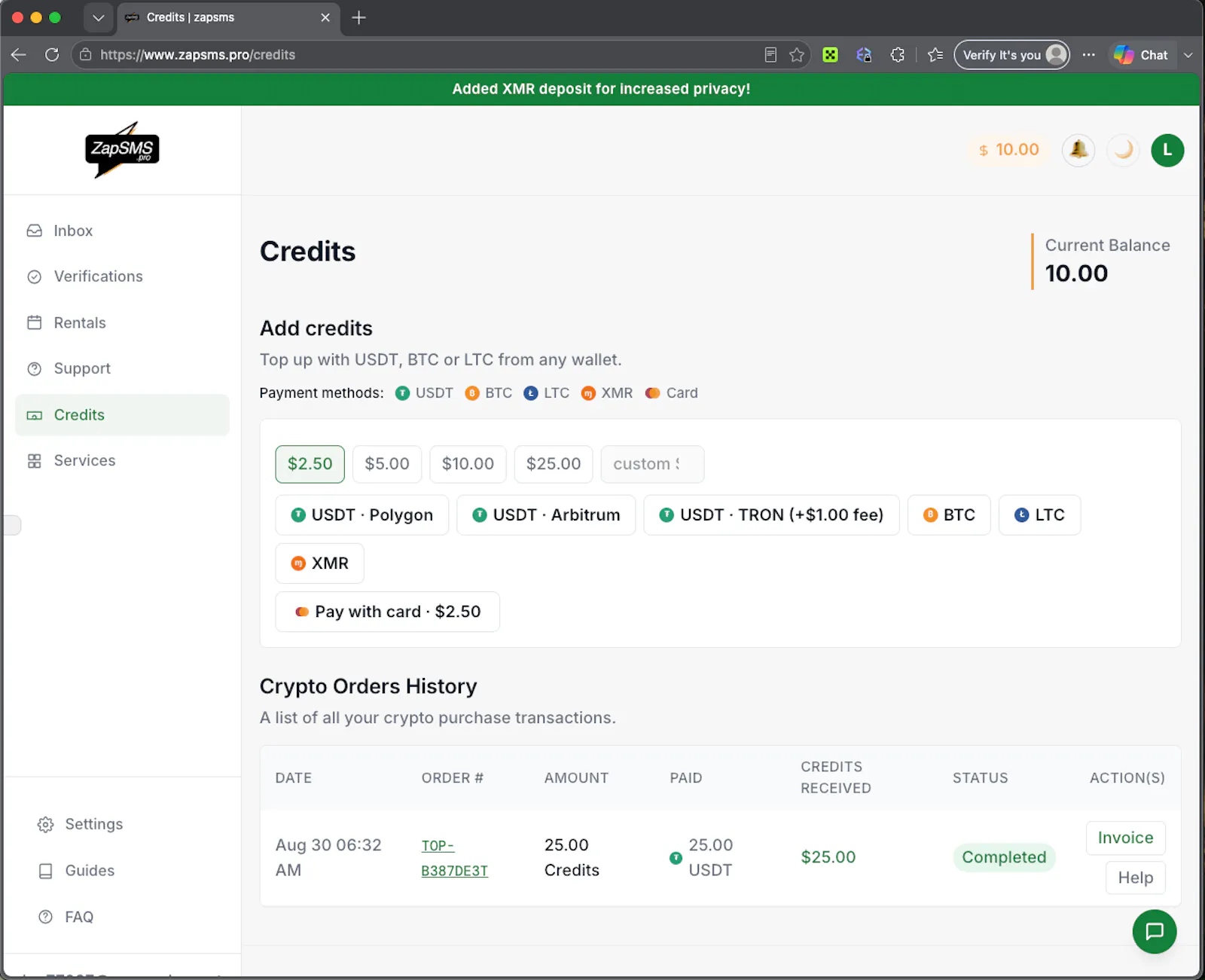 zapsms screenshot 5