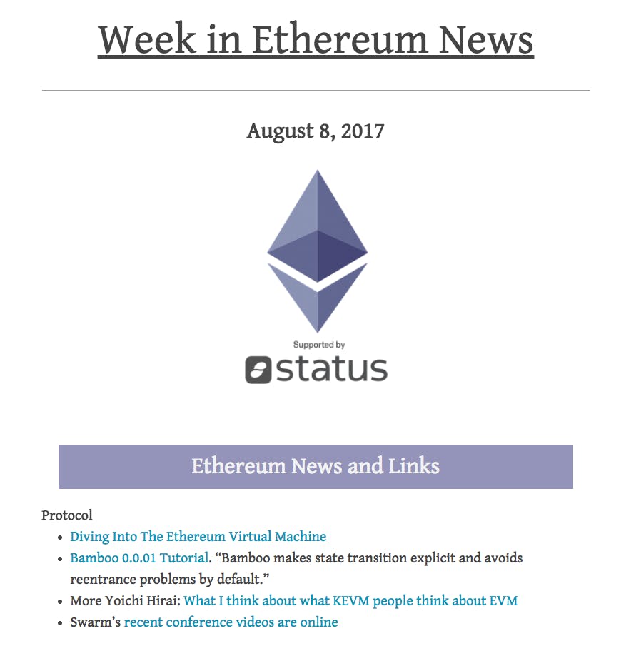 Week in Ethereum News media 1