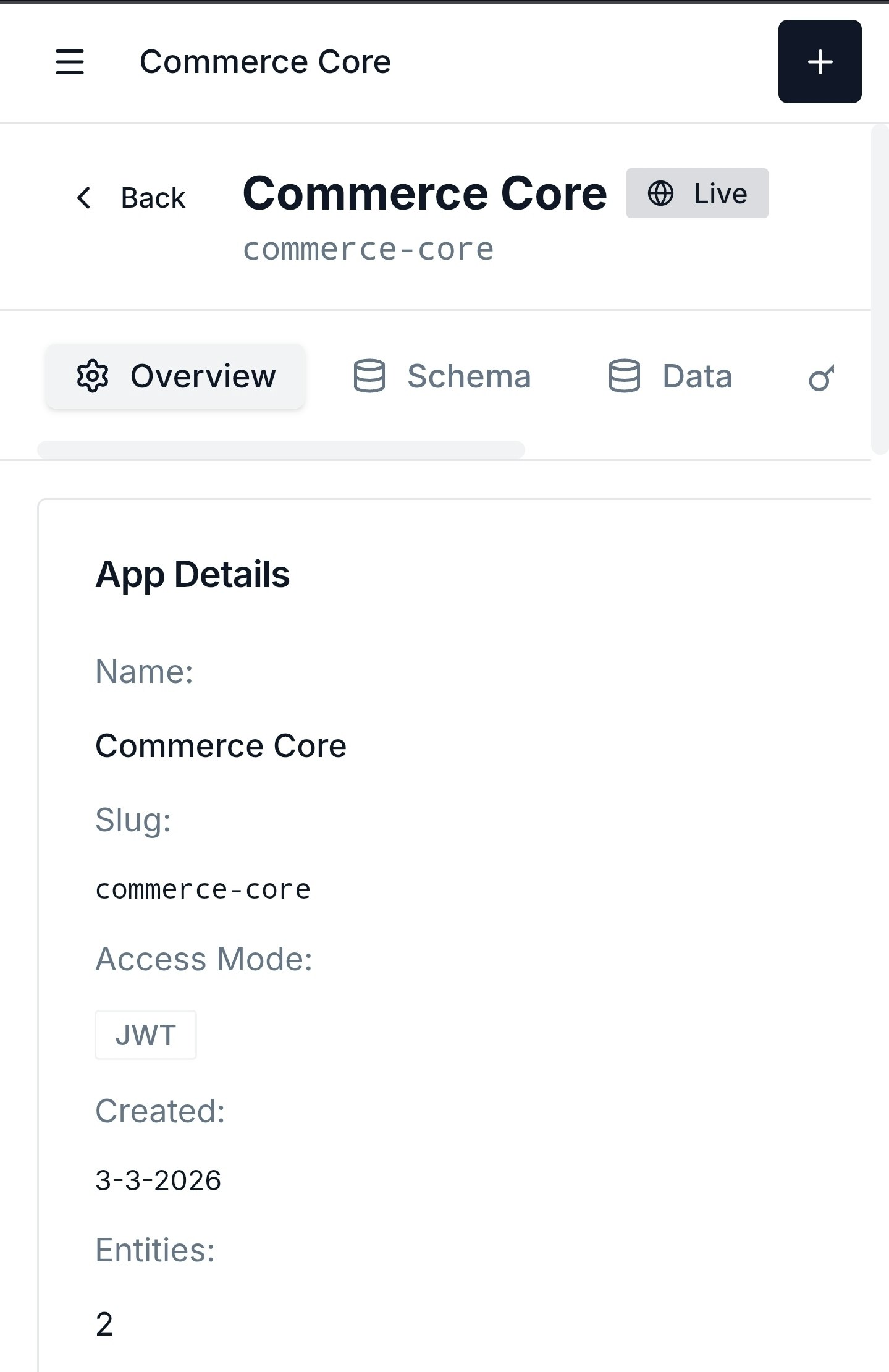 BaaS - Screenshot 2 showing product features and functionality