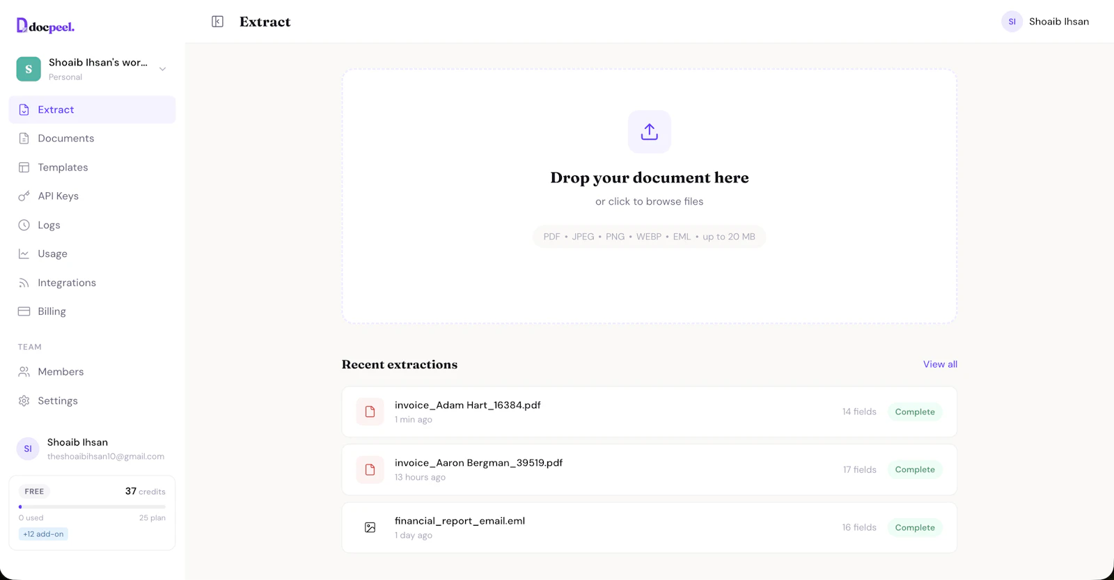 DocPeel screenshot 3