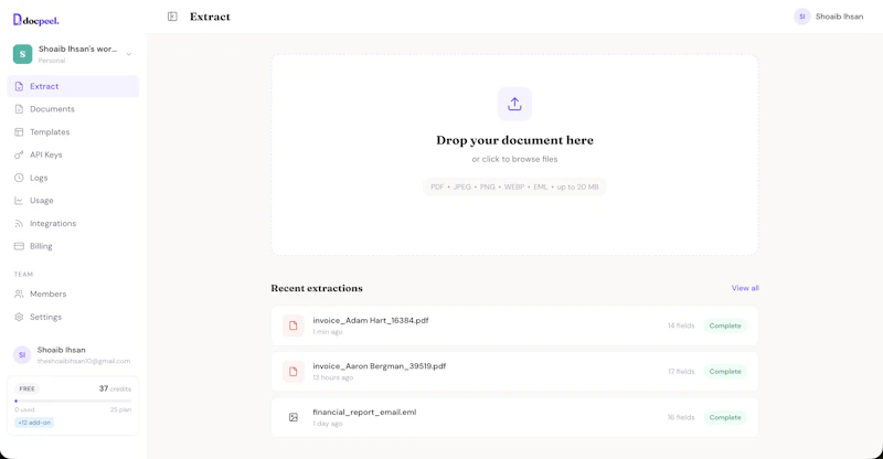 DocPeel screenshot 3