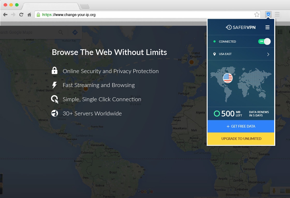 SaferVPN for Chrome Image
