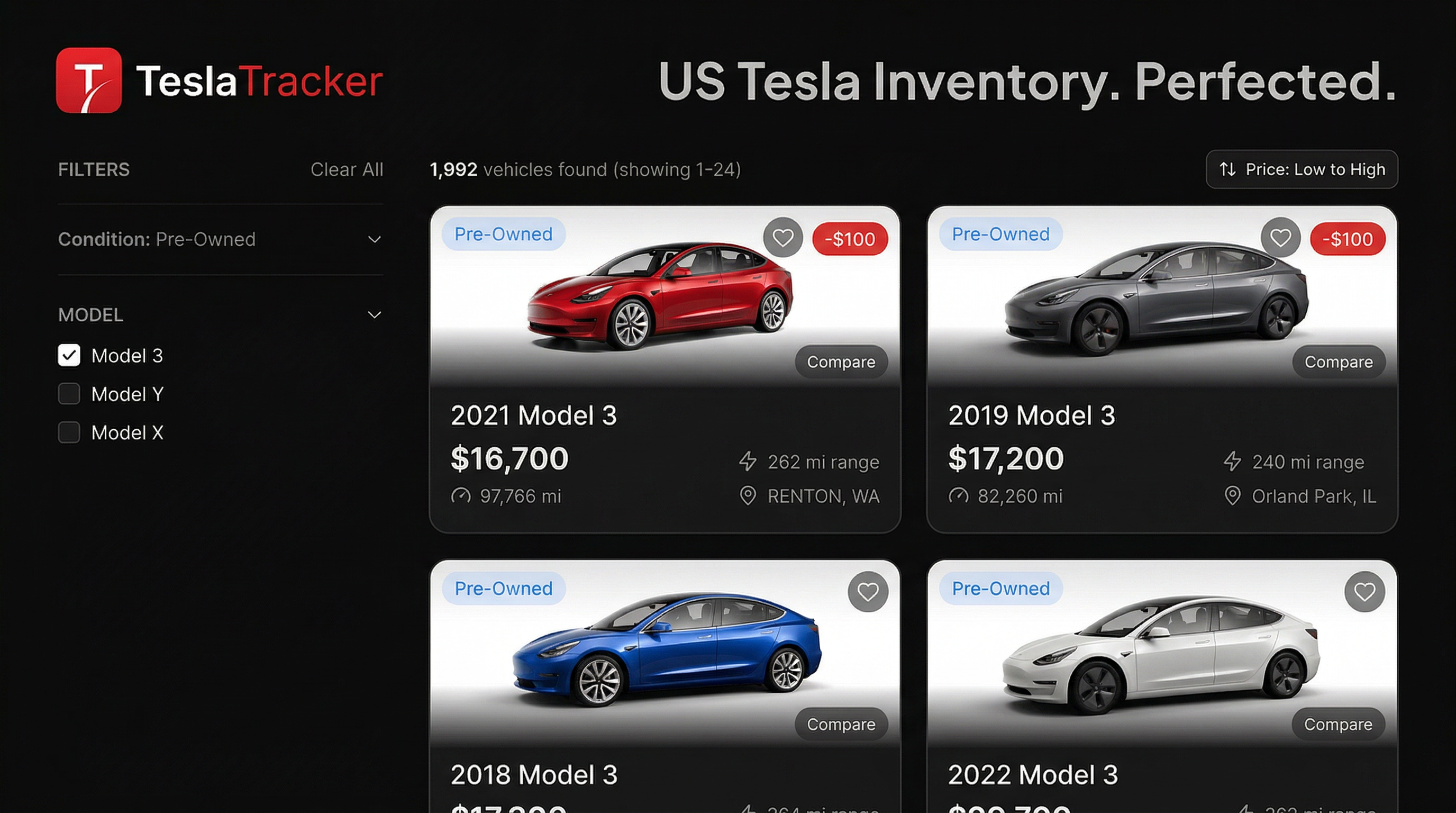 TeslaTracker - Screenshot 4 showing product features and functionality