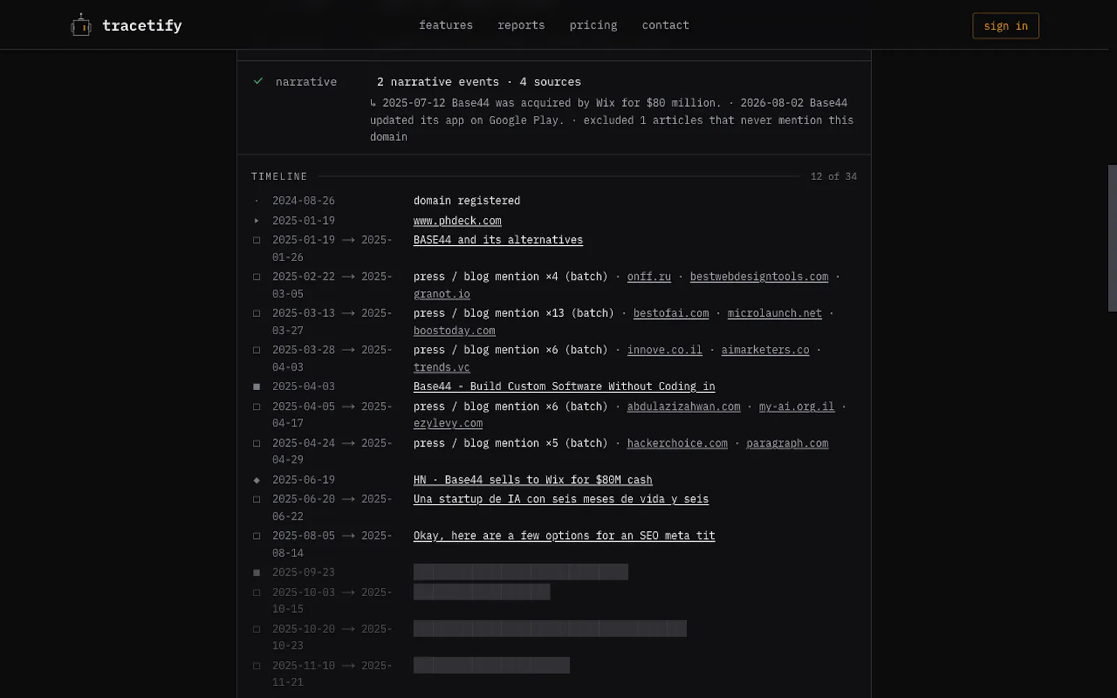 Tracetify screenshot 2