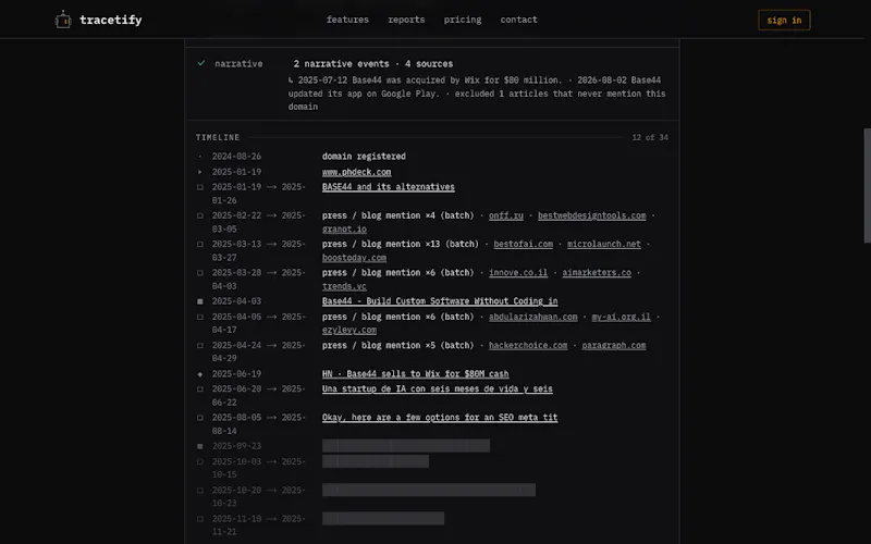 Tracetify screenshot 2