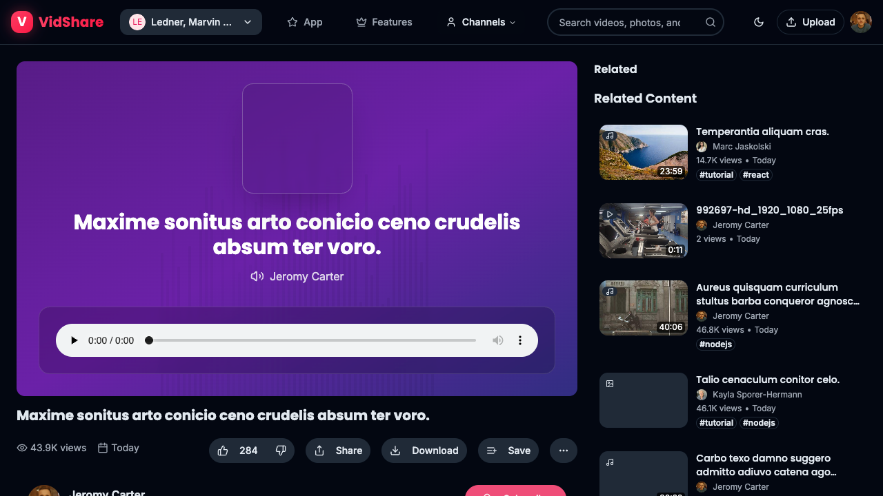 Vidshare Ultimate Media Sharing Platform media 28