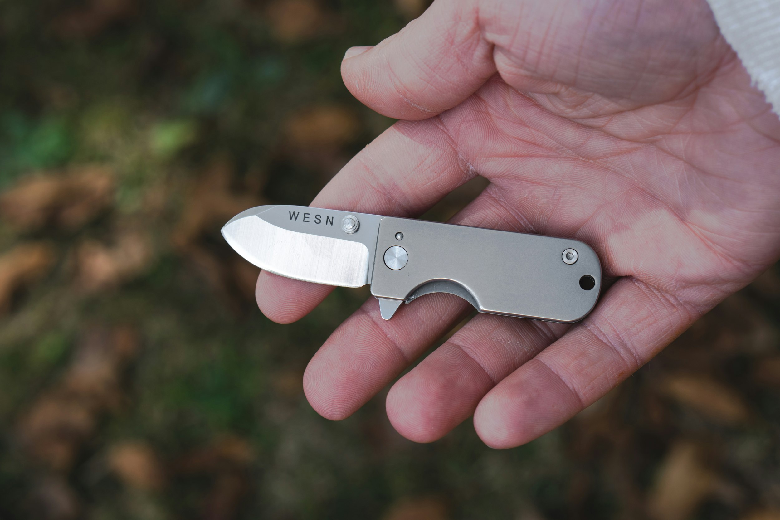 The WESN Titanium Micro Blade EDC Pocket Knife