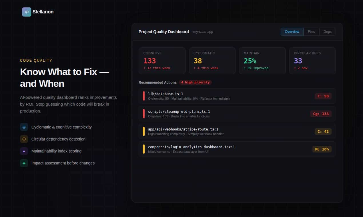 Stellarion - Screenshot 3 showing product features and functionality