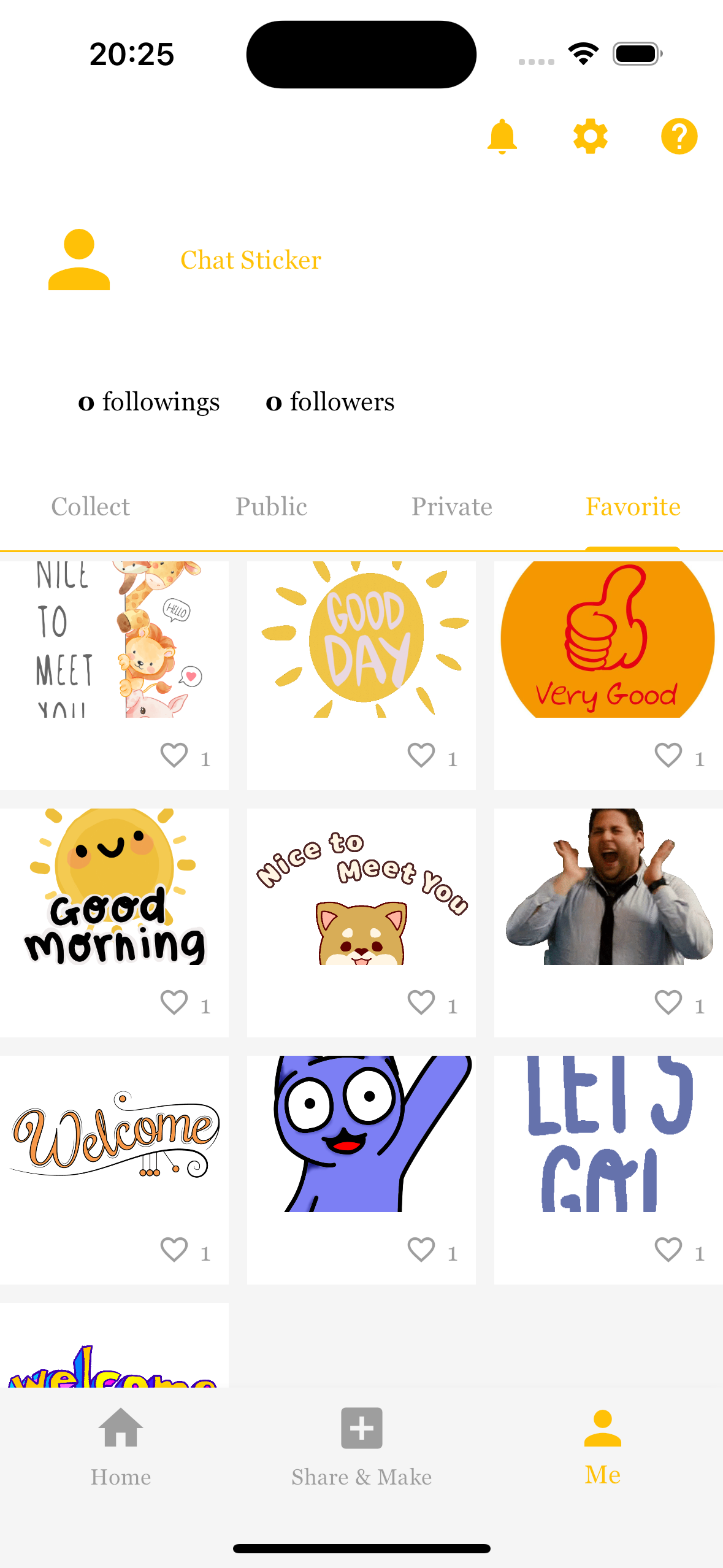 Pegatina de chat media 7