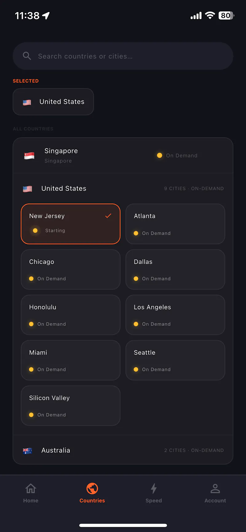Tiger Fast VPN screenshot 4