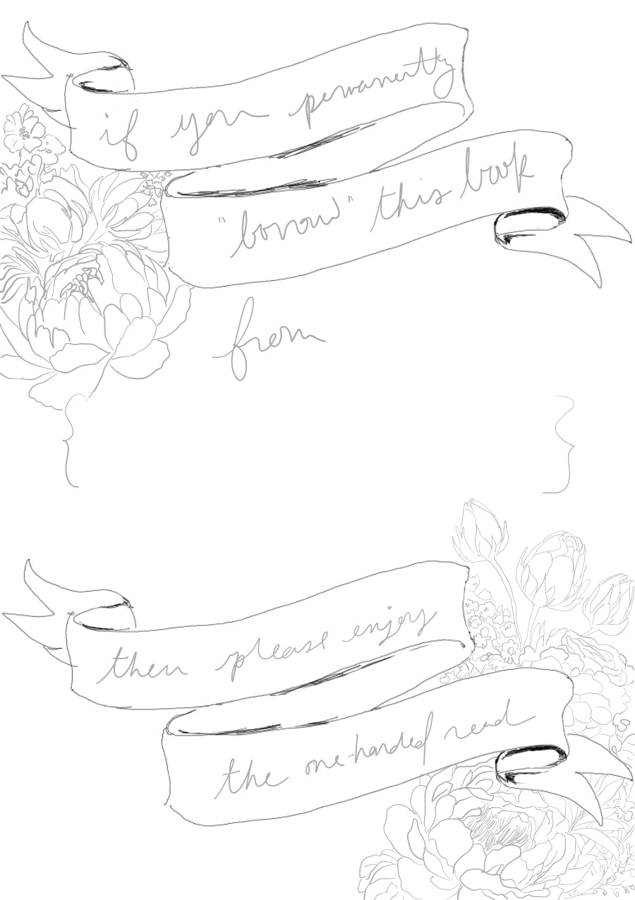 Bookplate - One Handed Read