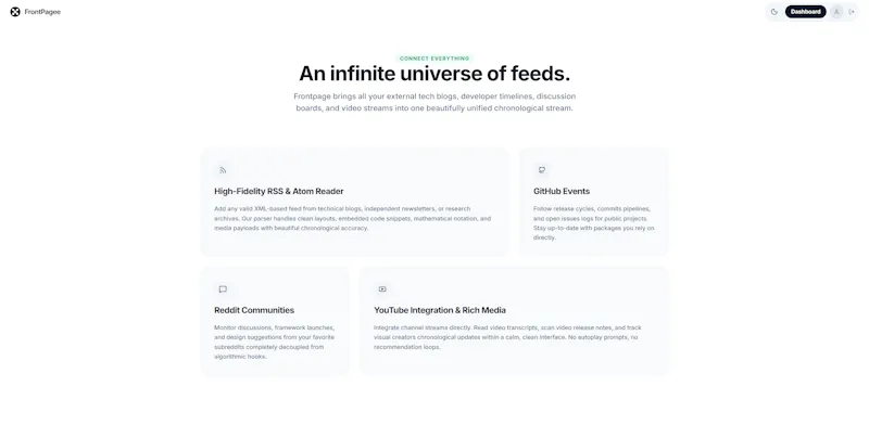 Frontpage screenshot 4