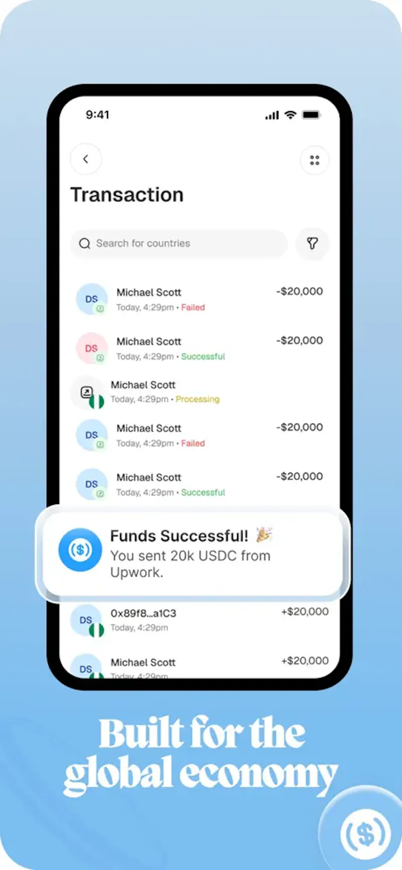 Sendcoins screenshot 3